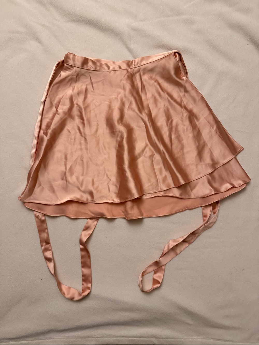 Reformation Silky Peach Wrap Skirt - Women